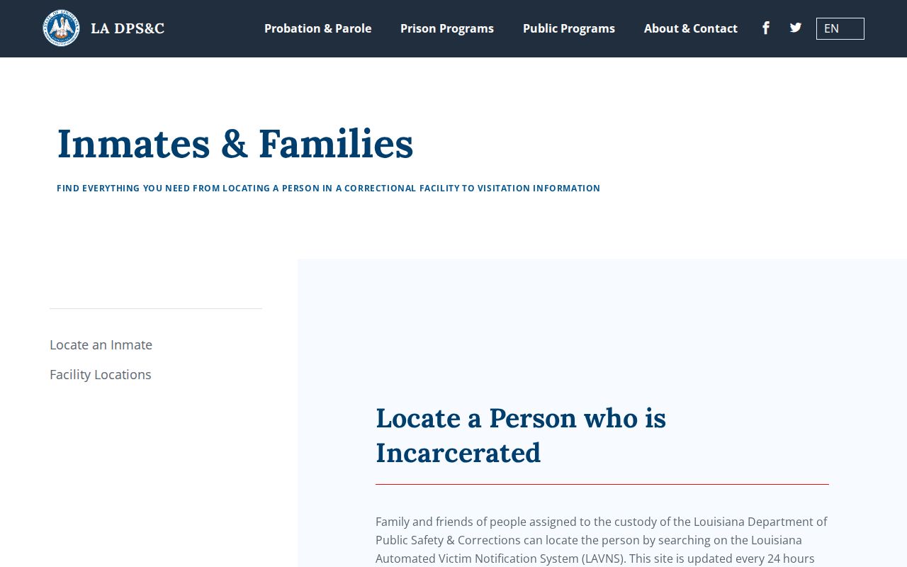 Louisiana DPS and C search routes for Lafayette Parish released inmates